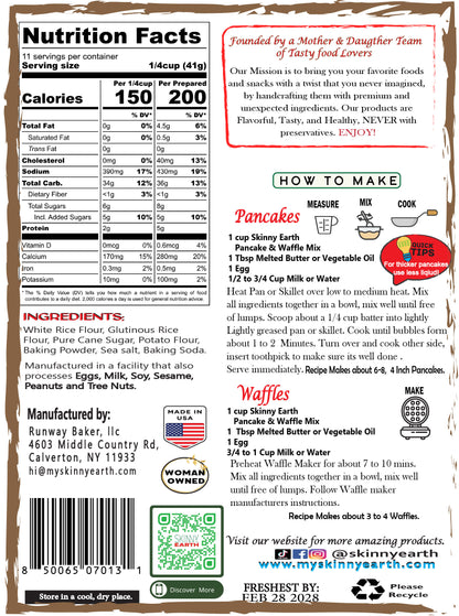 Gluten Free Pancake and Waffle Mix 16 OZ