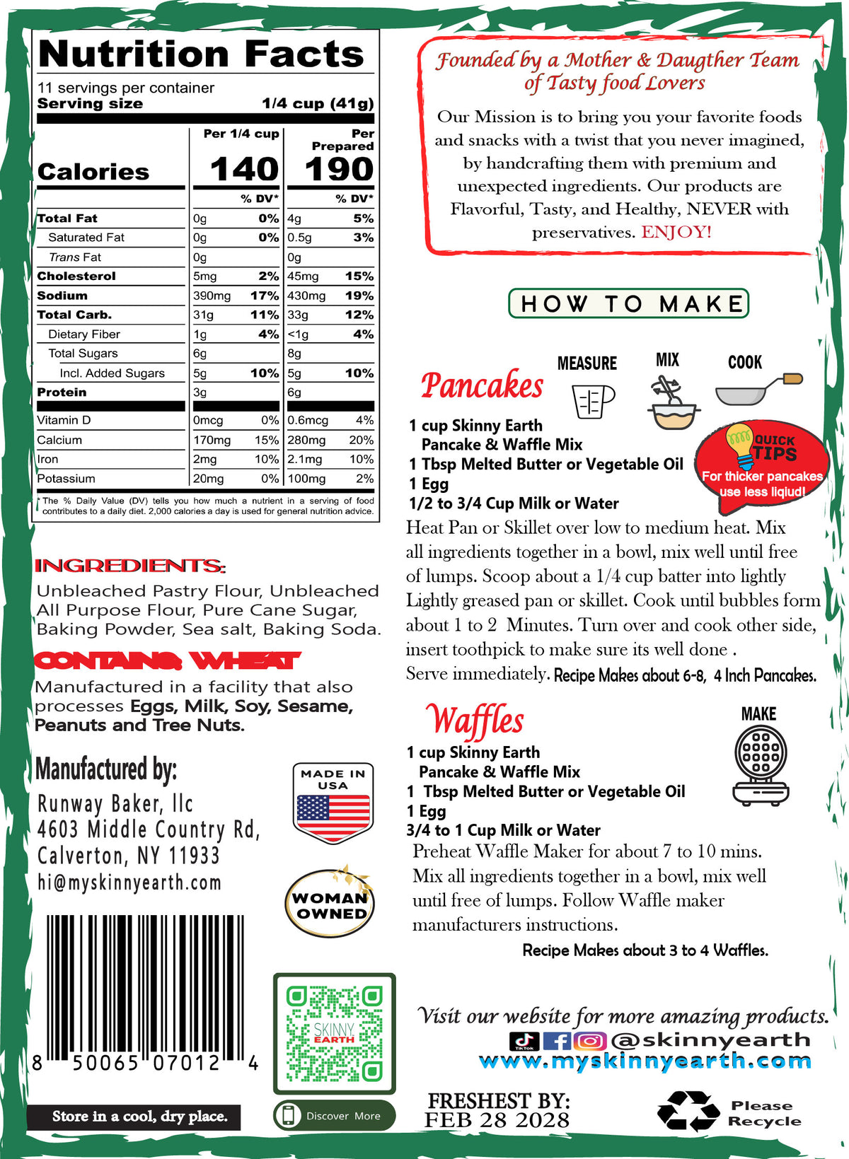 Classic Pancake and Waffle Mix 16 OZ